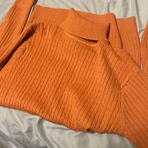 Orange Turtle Neck